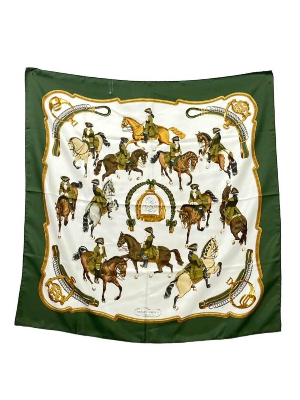 Hermes Scarf Carre 90 Silk 100% Reprise